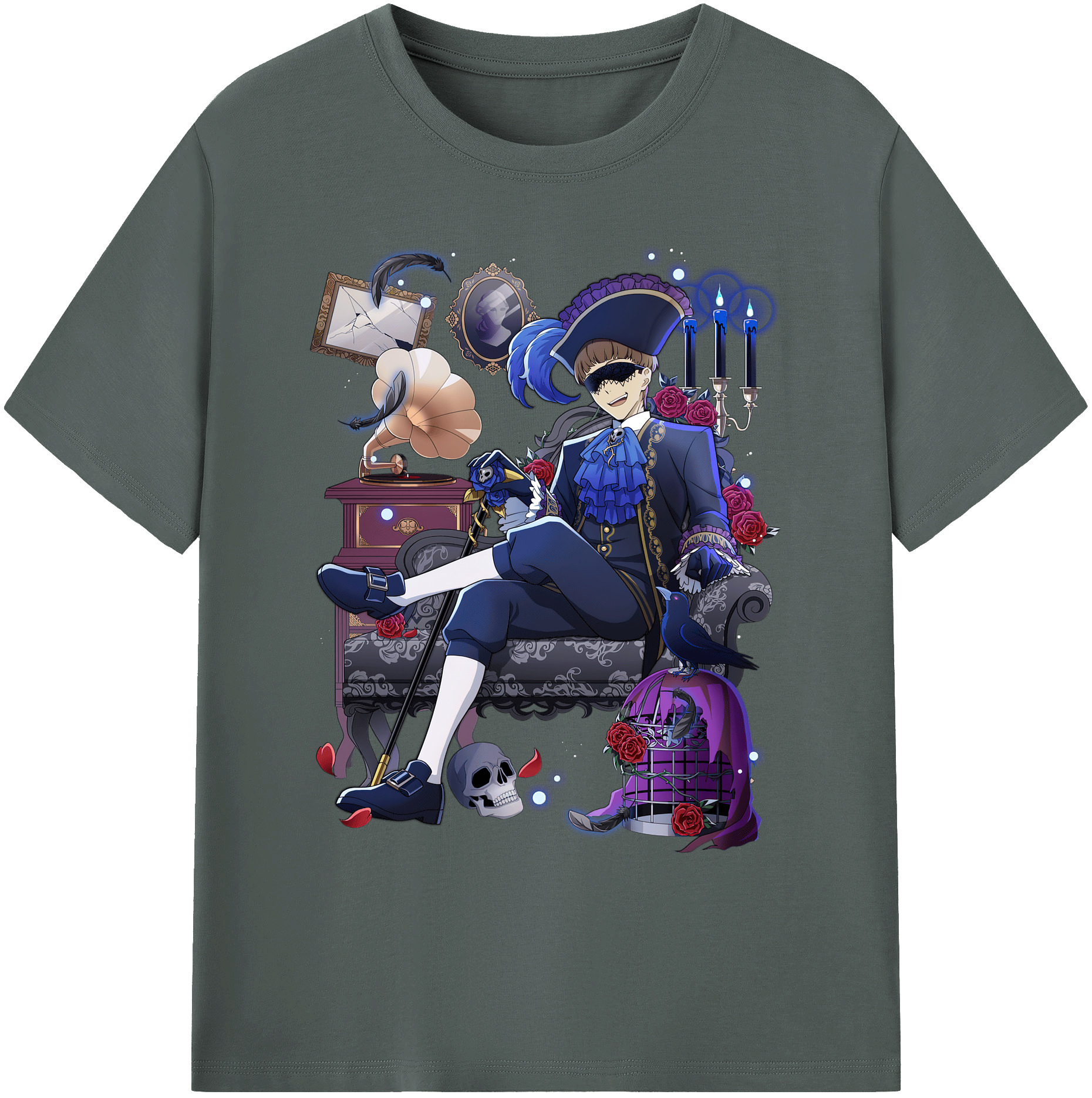 （画像用） 文豪ストレイドッグス Bungo Stray Dogs 綿100％ メンズ半袖Tシャツ｜肌触りやわらか＆通気性